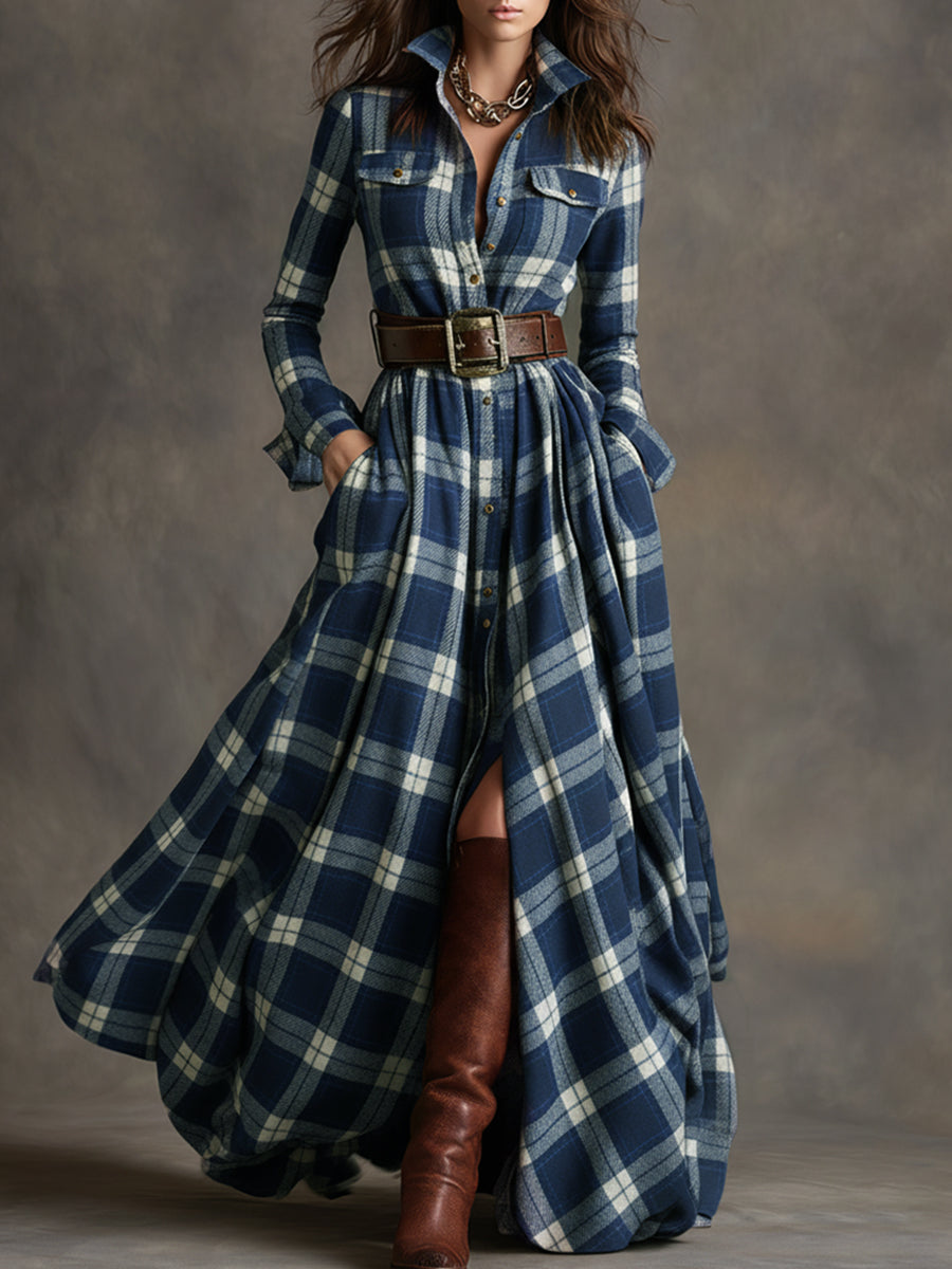 Poppy - Klassisches Hemdblusenkleid mit Gürtel