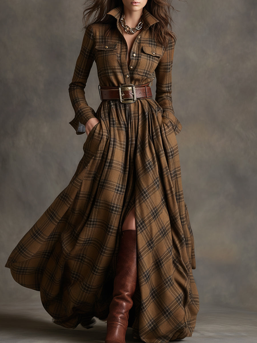Poppy - Klassisches Hemdblusenkleid mit Gürtel