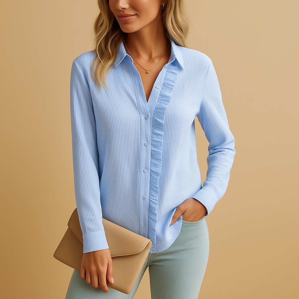 Valentine™ | Gestreifte Bluse mit Volants