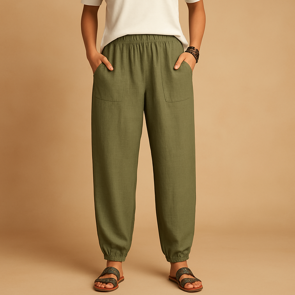 Séverine™ | Hohe Taille Boho-Hose