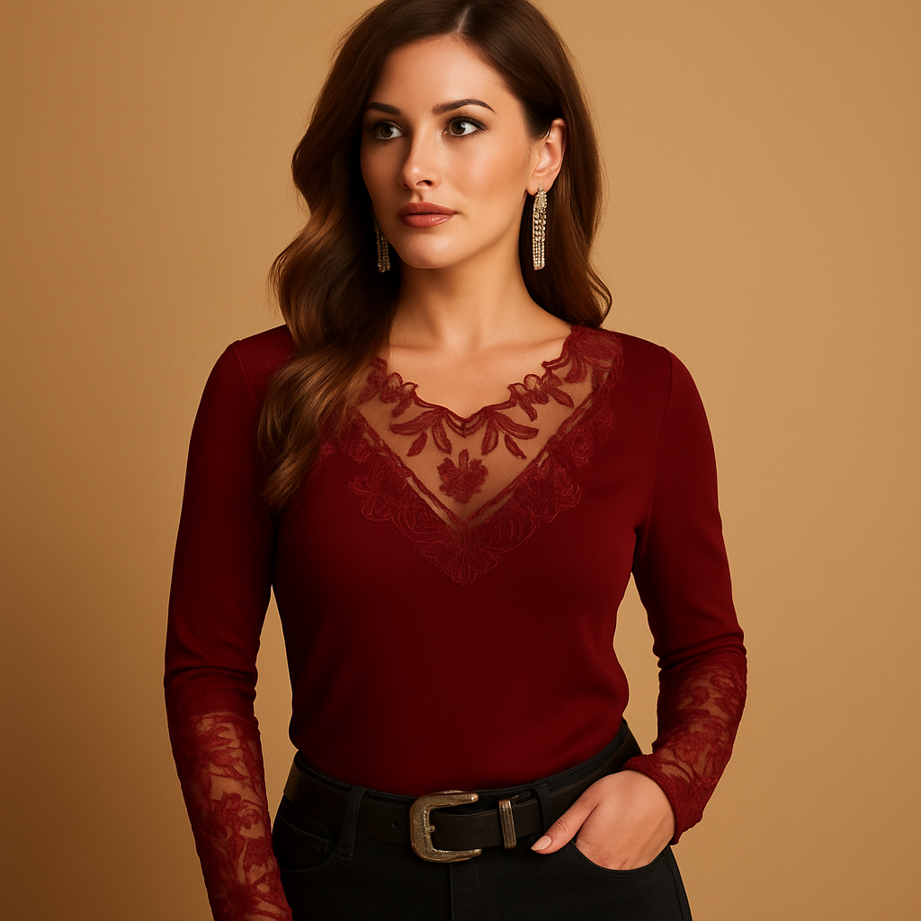 Isabeau™ | Damenbluse mit Spitze