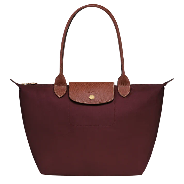 Mittlere Pliage Tasche, Burgunder