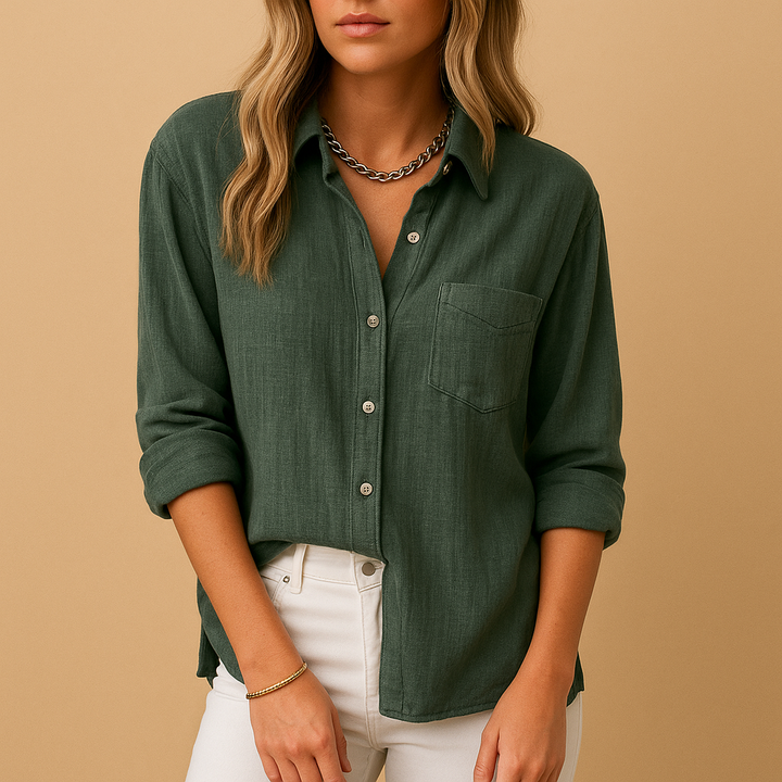 Aurore™ | Bluse mit Hemdkragen