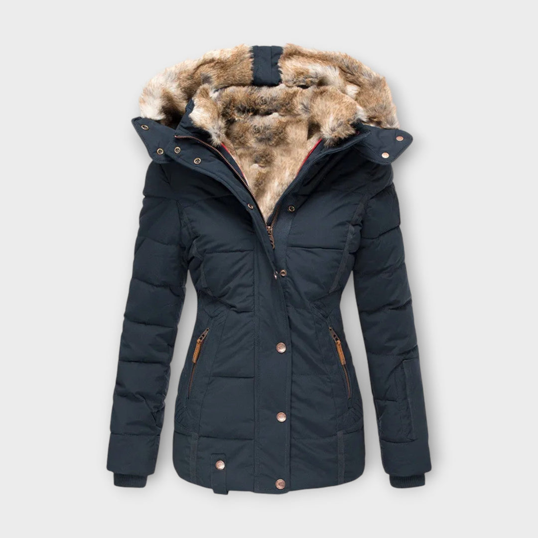 Emine – Gemütliche Jacke mit Kunstfellfutter