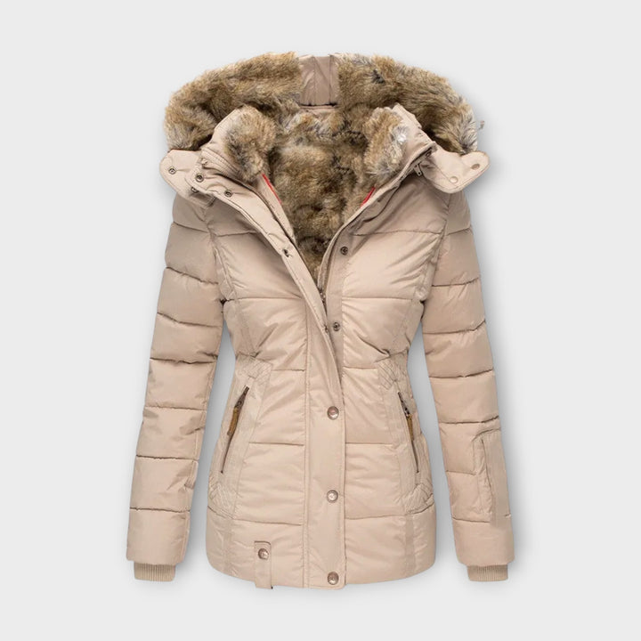 Emine – Gemütliche Jacke mit Kunstfellfutter