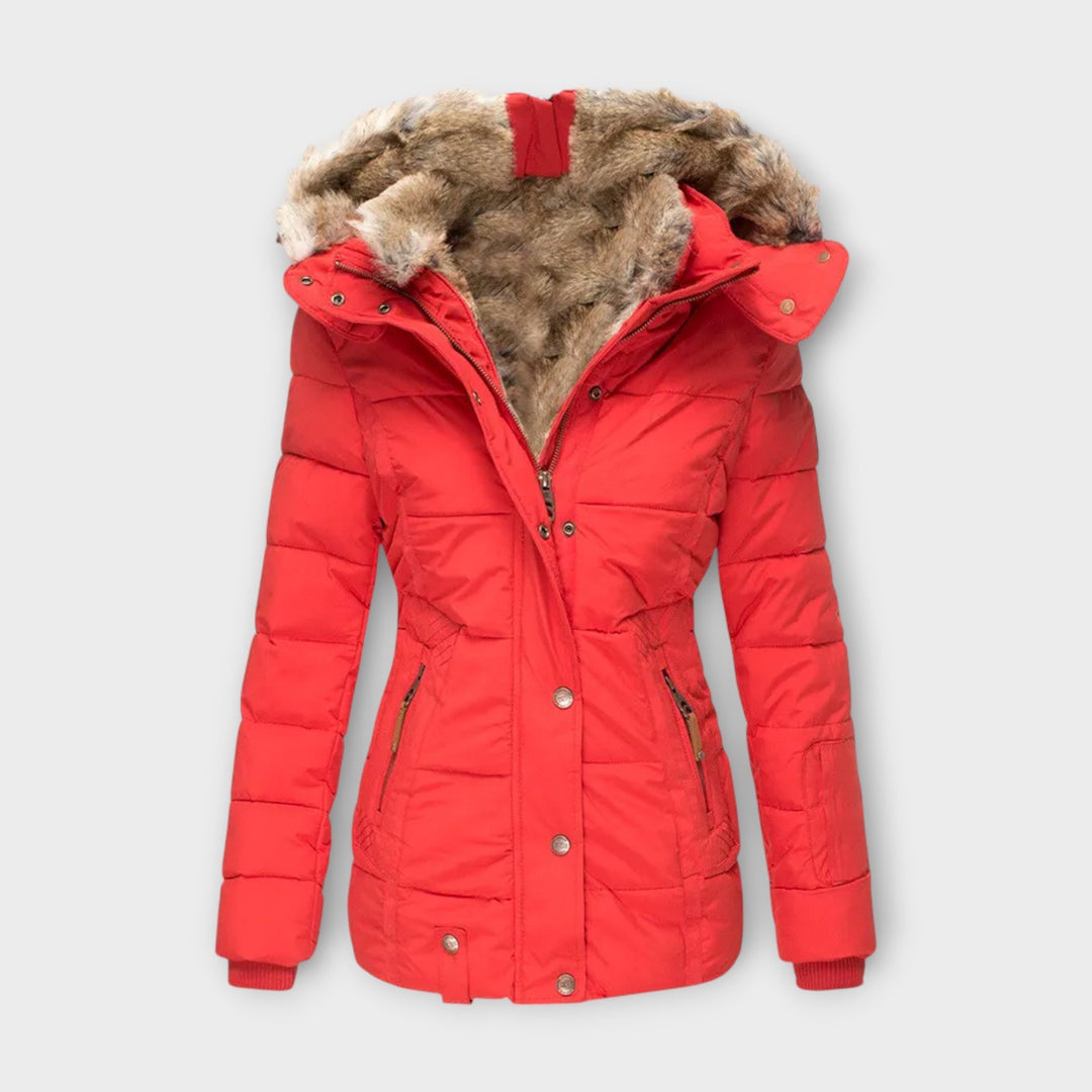 Emine – Gemütliche Jacke mit Kunstfellfutter