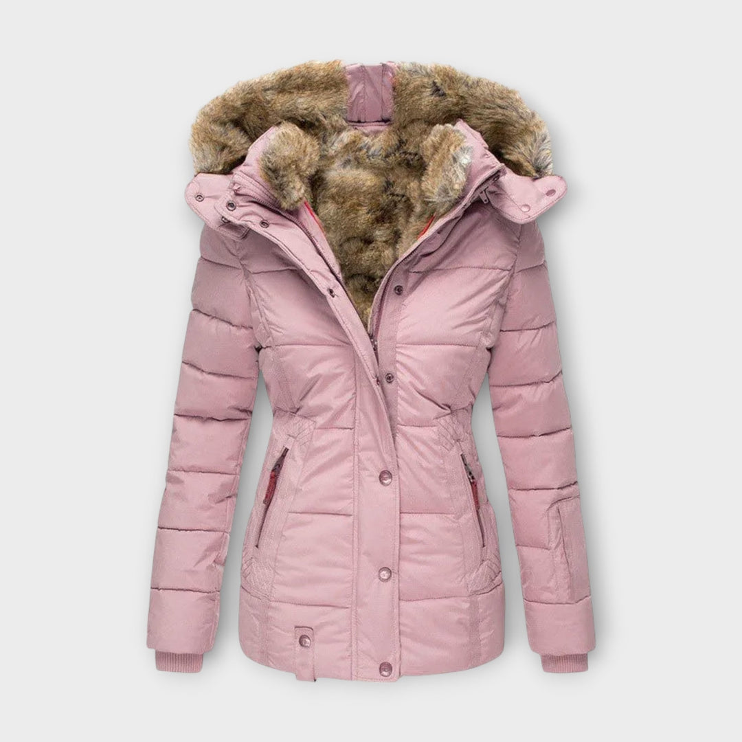 Emine – Gemütliche Jacke mit Kunstfellfutter