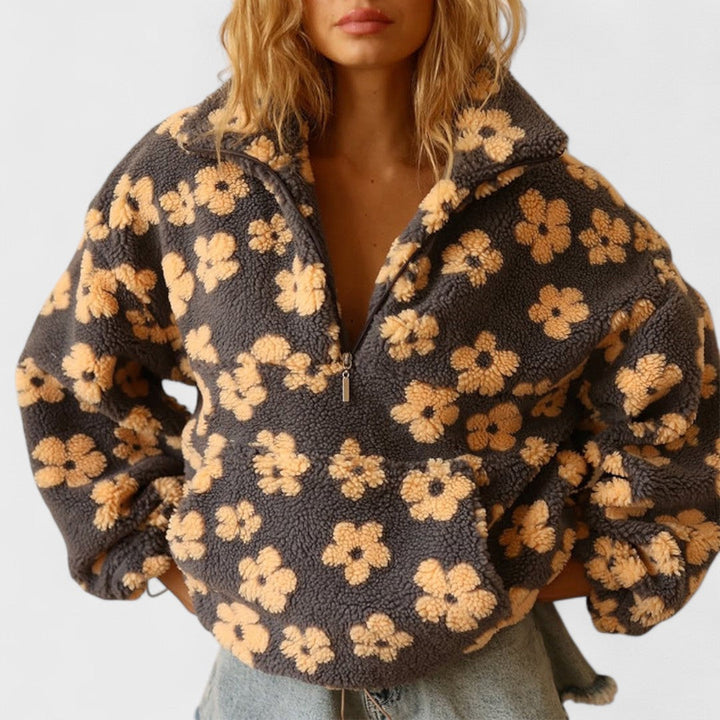 Daisy - Fleece mit Blumenmuster