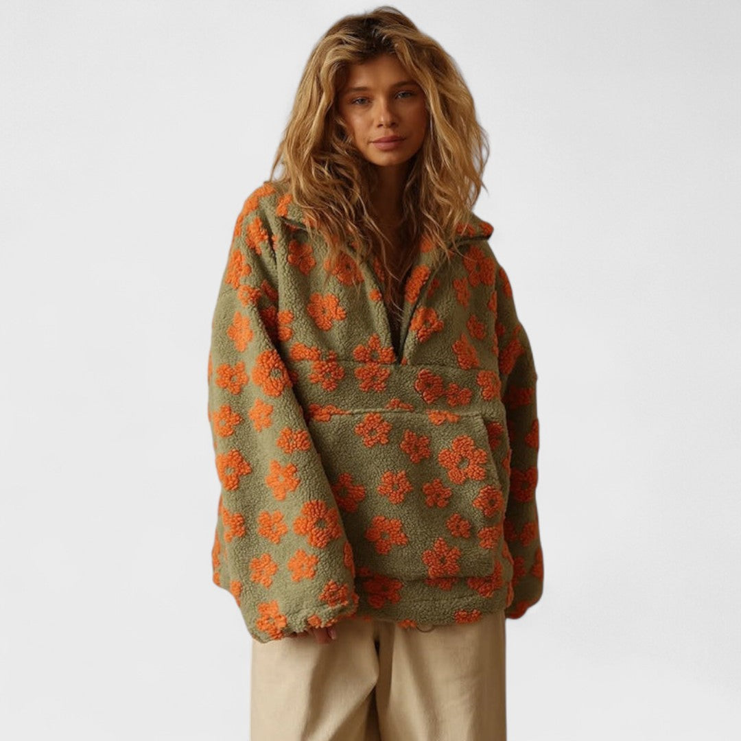 Daisy - Fleece mit Blumenmuster