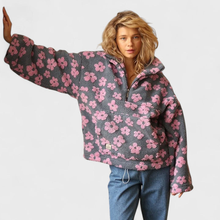 Daisy - Fleece mit Blumenmuster