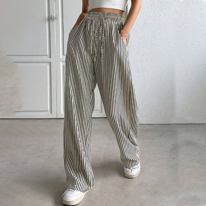 Hollis – Weite gestreifte Hose