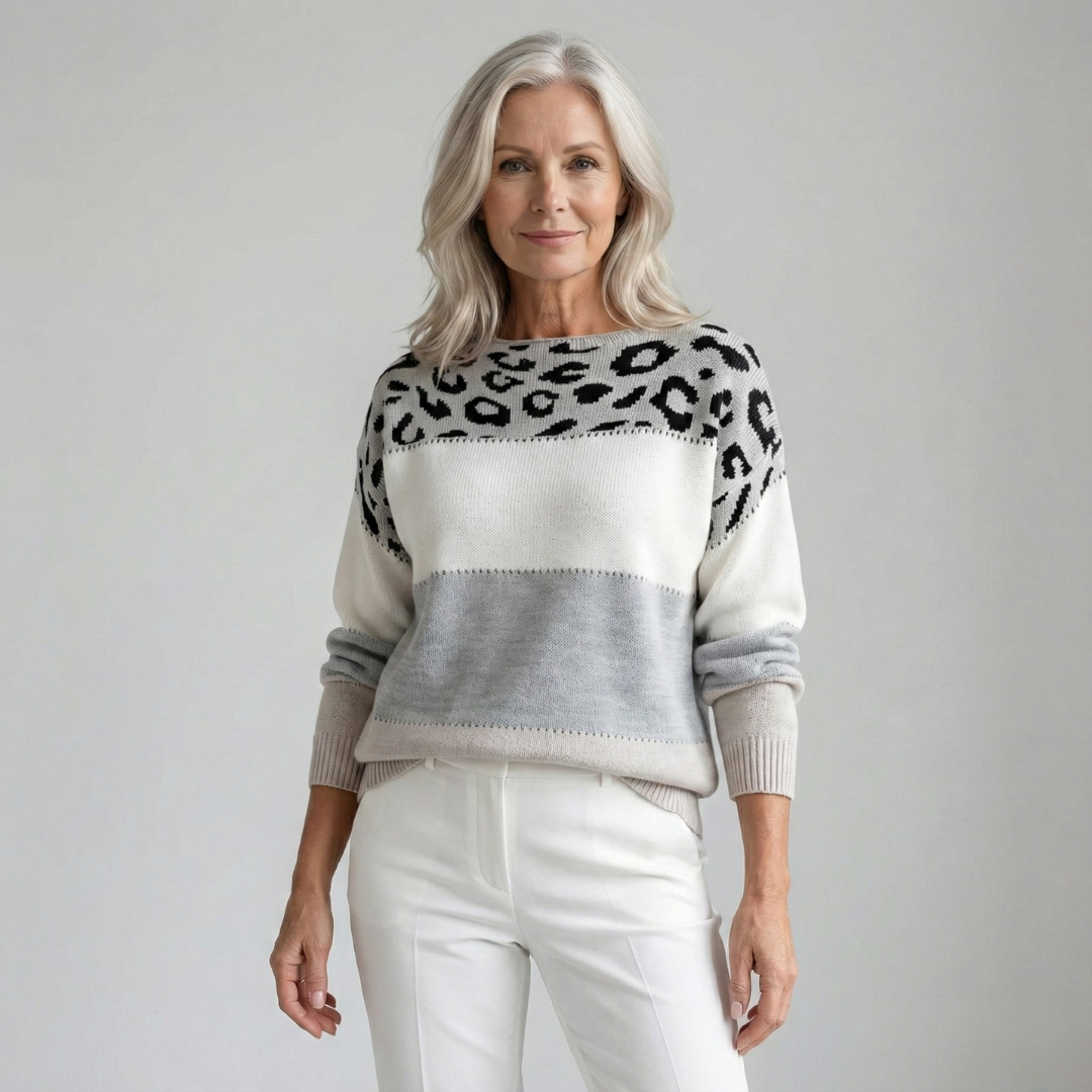 Cheyenne - Pullover mit Leopardenmuster