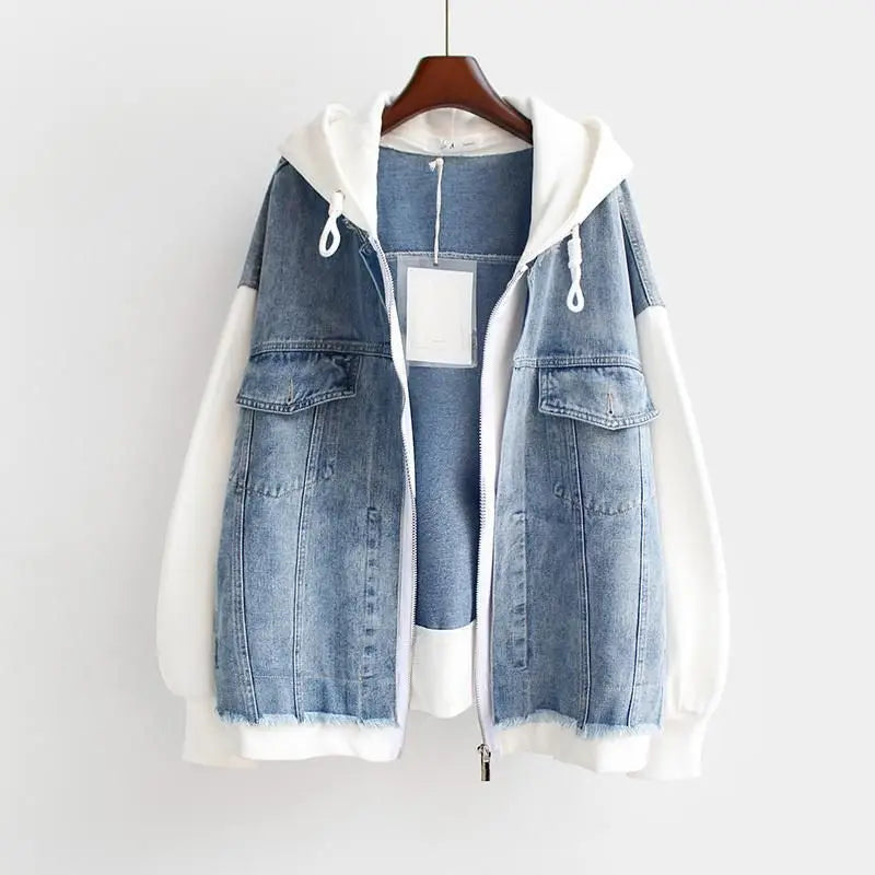 Vivian - Denim Hoodie Jacke
