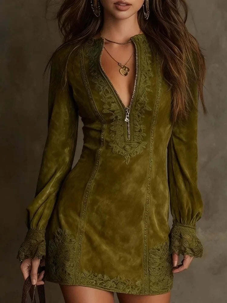 Holly - Klassisches Spitzen-Minikleid