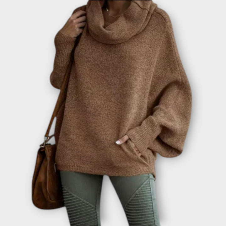 Ulrike - Eleganter Damenpullover in Schildpatt-Optik