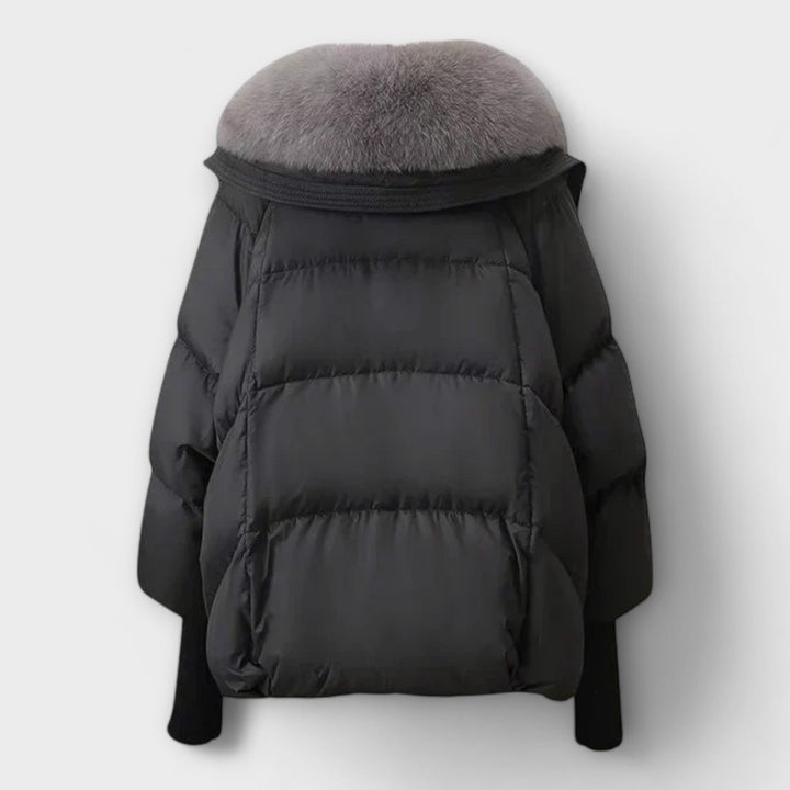 Lucyna – Elegante Jacke mit Kunstfell