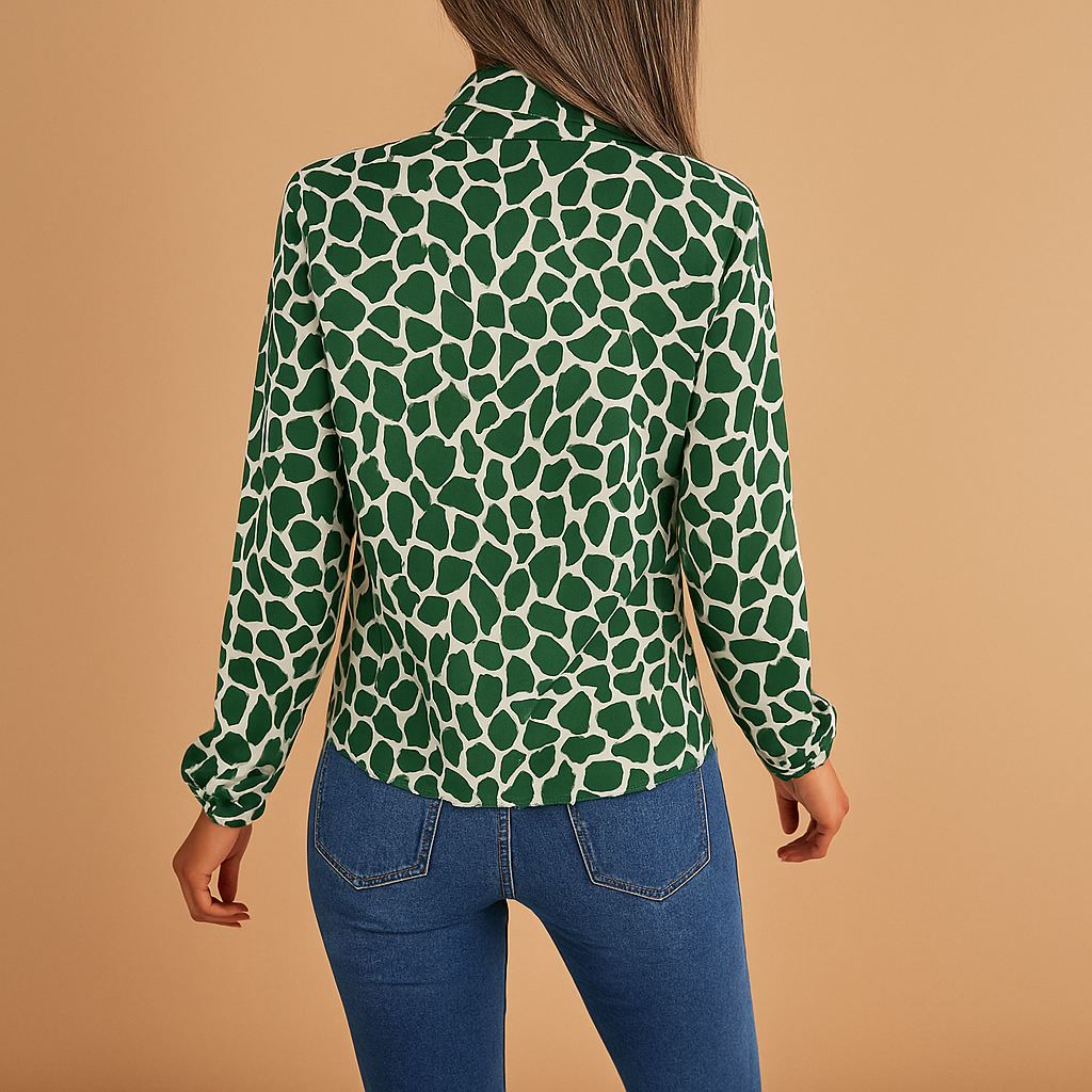 Bérénice™ | Bluse mit Punkten und Schleife