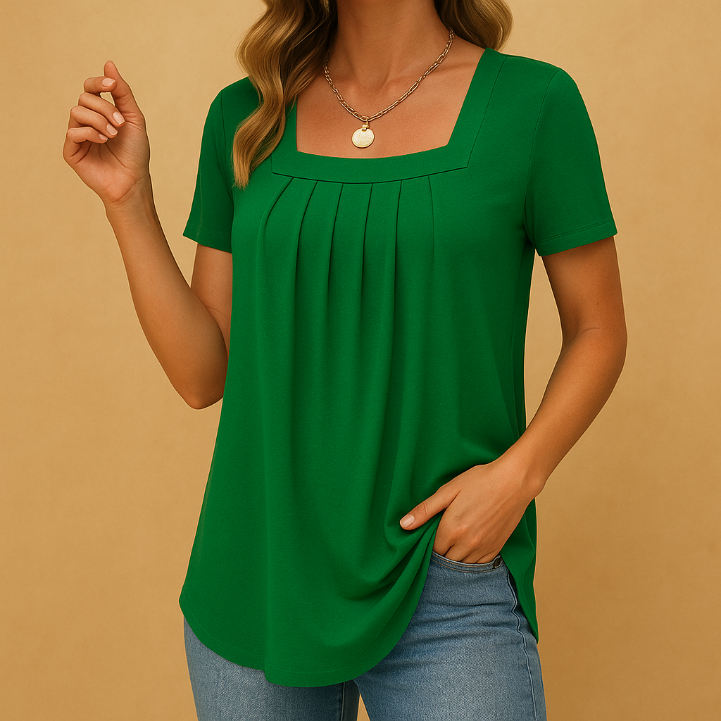 Orianne™ | Bluse mit quadratischem Ausschnitt