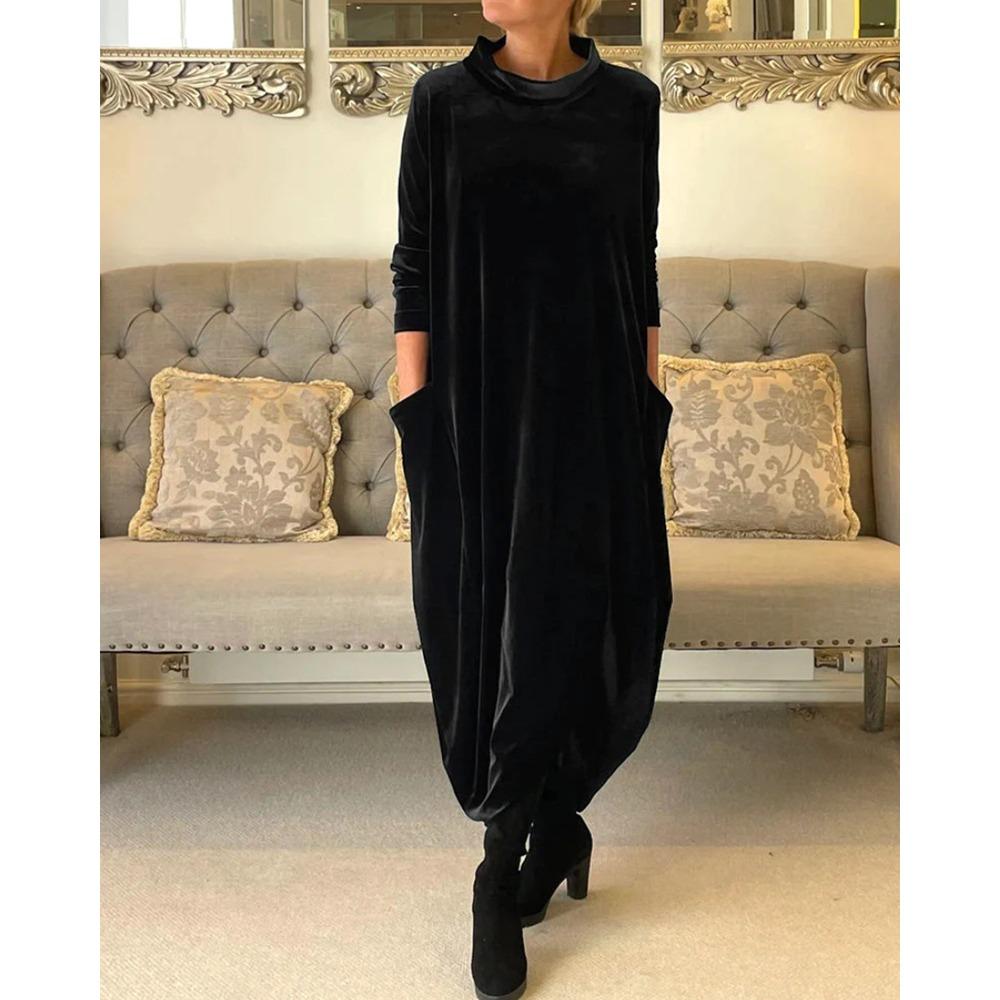 Etta – Elegantes Herbstkleid mit Taschen
