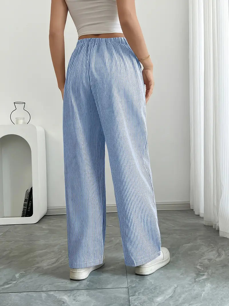 Alina™ | Elegante gestreifte Hose mit Taschen