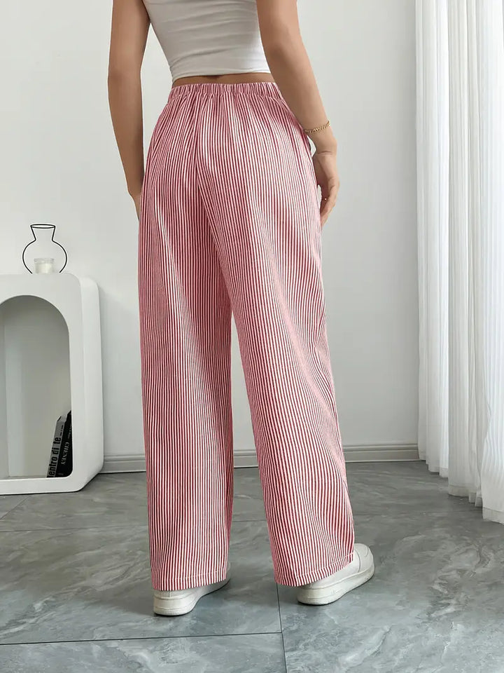 Alina™ | Elegante gestreifte Hose mit Taschen
