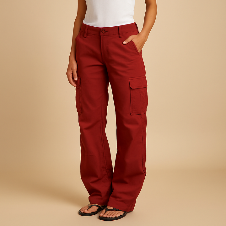 Nathalie™ | Strukturierte Cargo-Hose