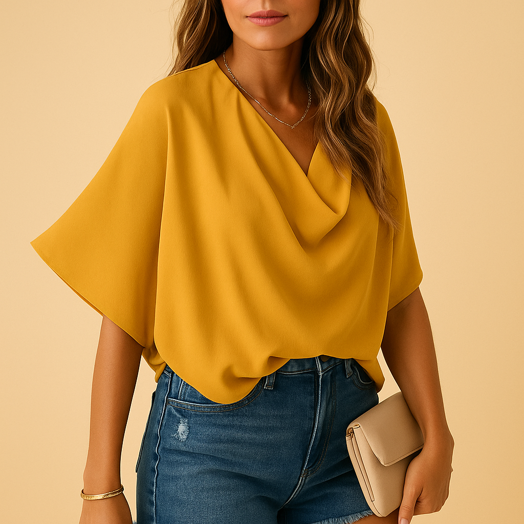 Apolline™ | Bluse Chiffon Fledermaus