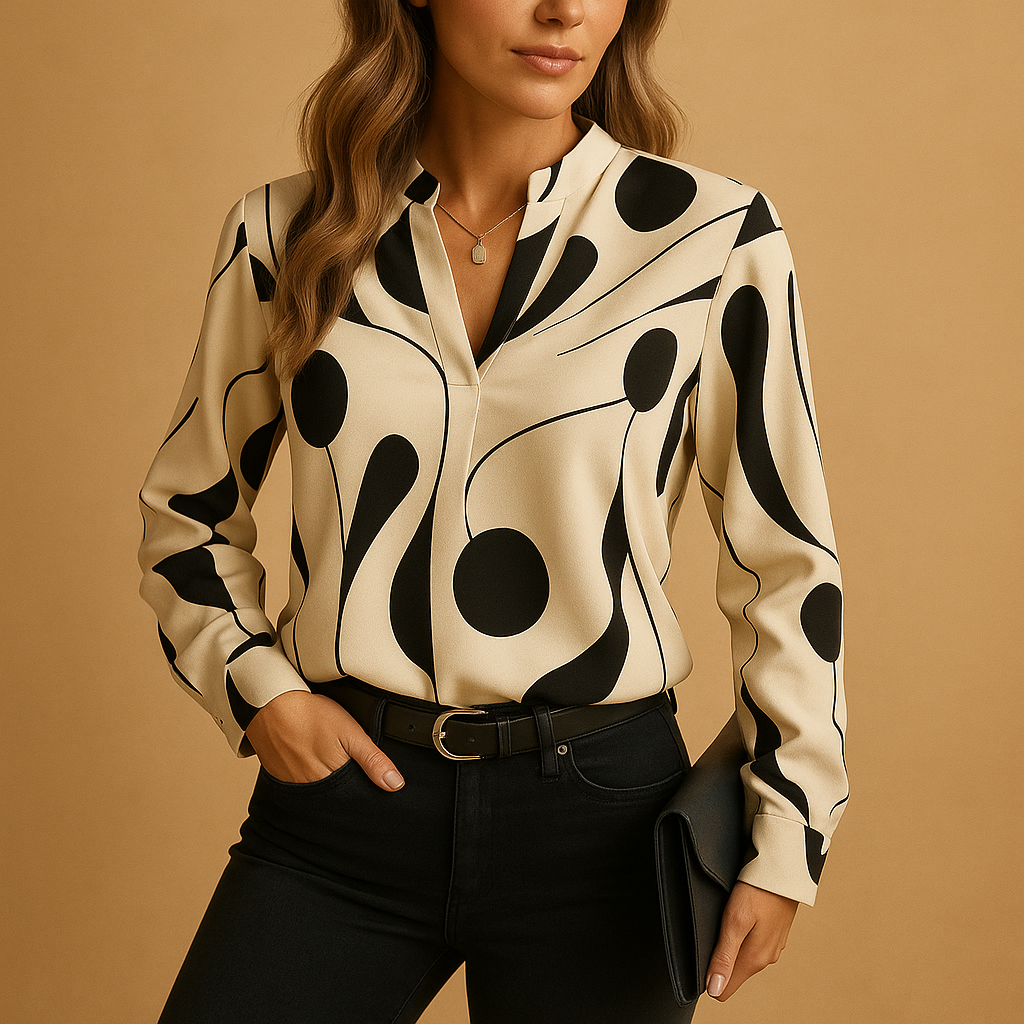 Anaëlle™ | Chic Bedruckte Bluse