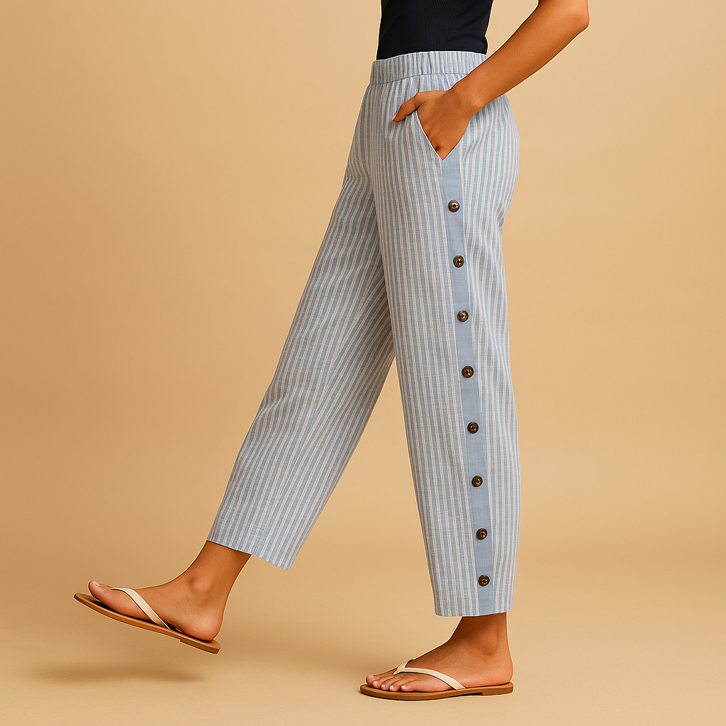 Élina™ | Hochtaillierte Streifenhose