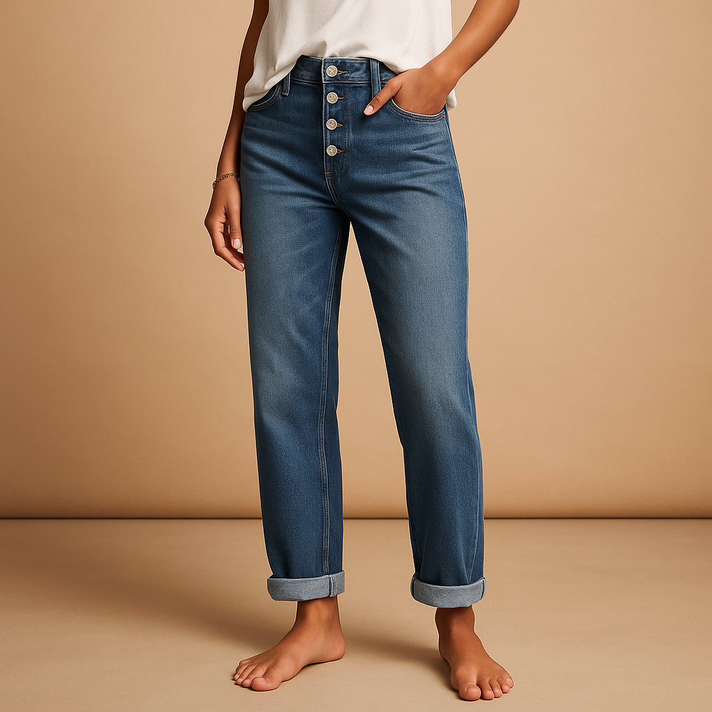 Valentine™ | Hohe Taille Jeans Loose