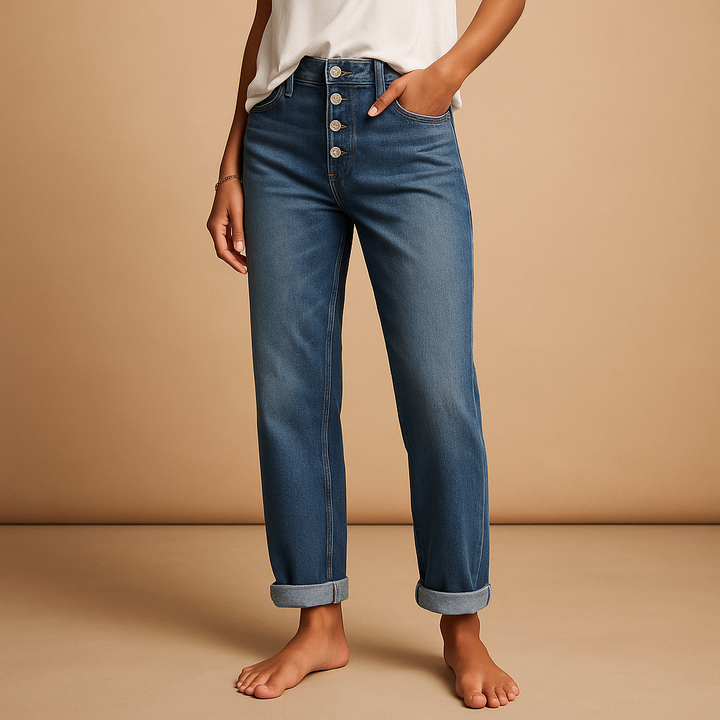 Valentine™ | Hohe Taille Jeans Loose