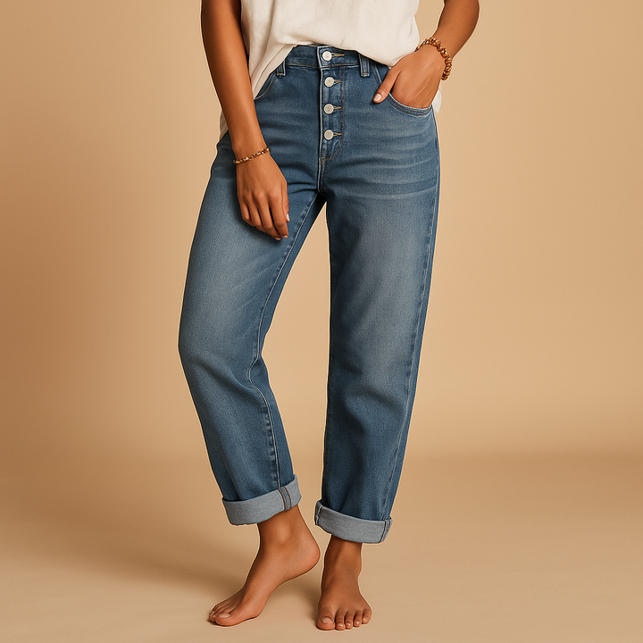 Valentine™ | Hohe Taille Jeans Loose