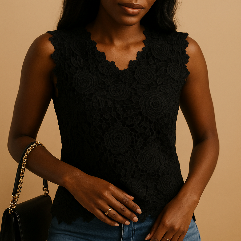 Lucienne™ | Bluse mit Rundhalsausschnitt
