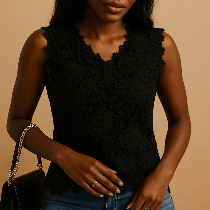 Lucienne™ | Bluse mit Rundhalsausschnitt