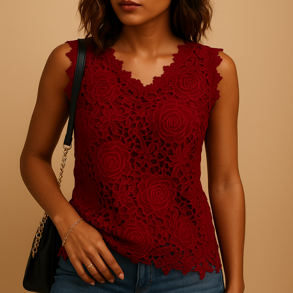 Lucienne™ | Bluse mit Rundhalsausschnitt