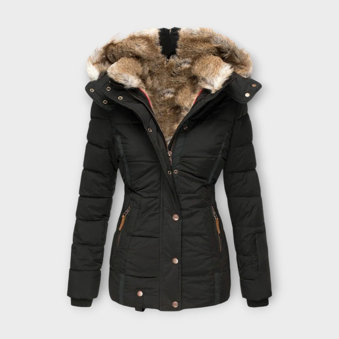 Emine – Gemütliche Jacke mit Kunstfellfutter