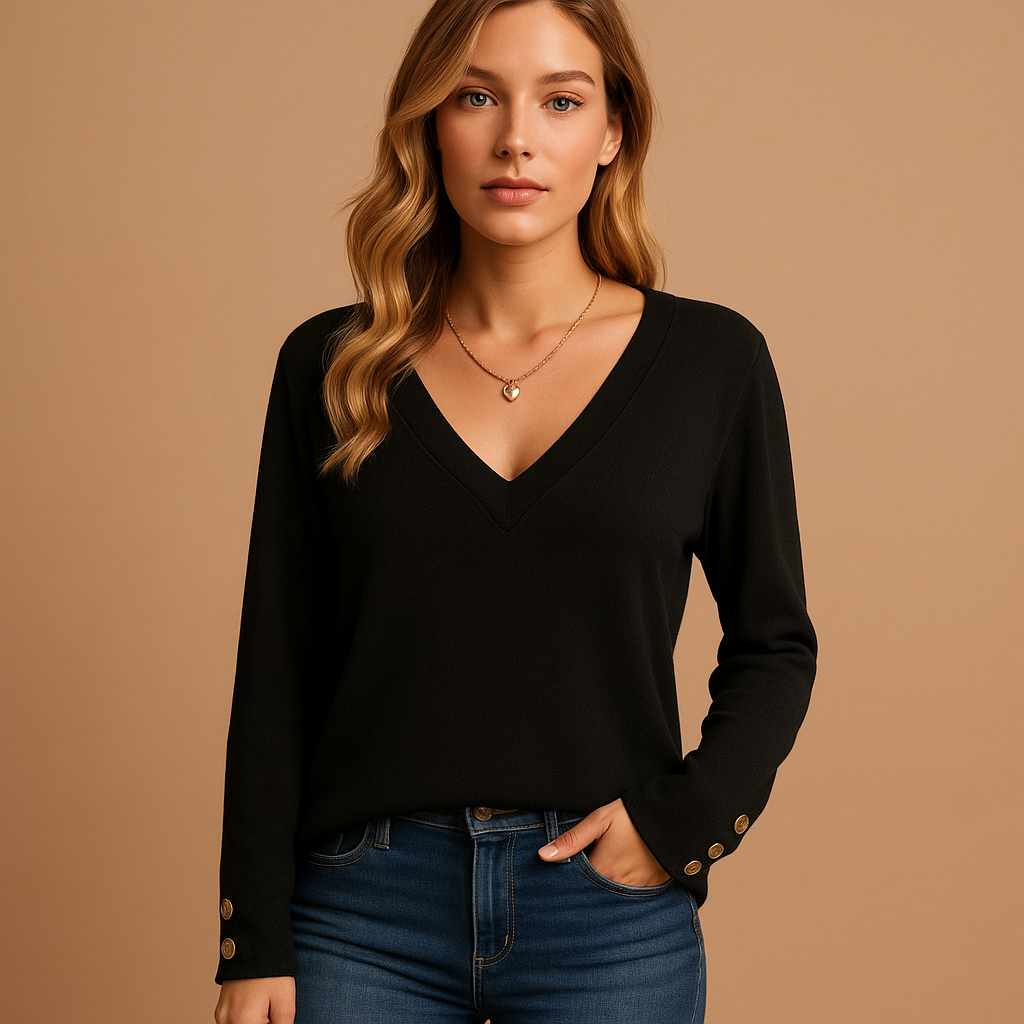 Cassandre™ | Fließende Bluse mit Knöpfen