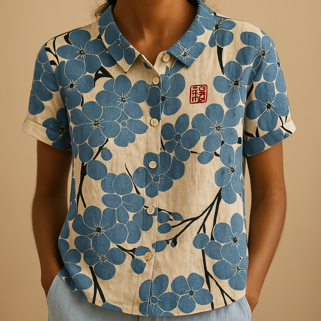 Séraphine™ | Florale Relax Bluse