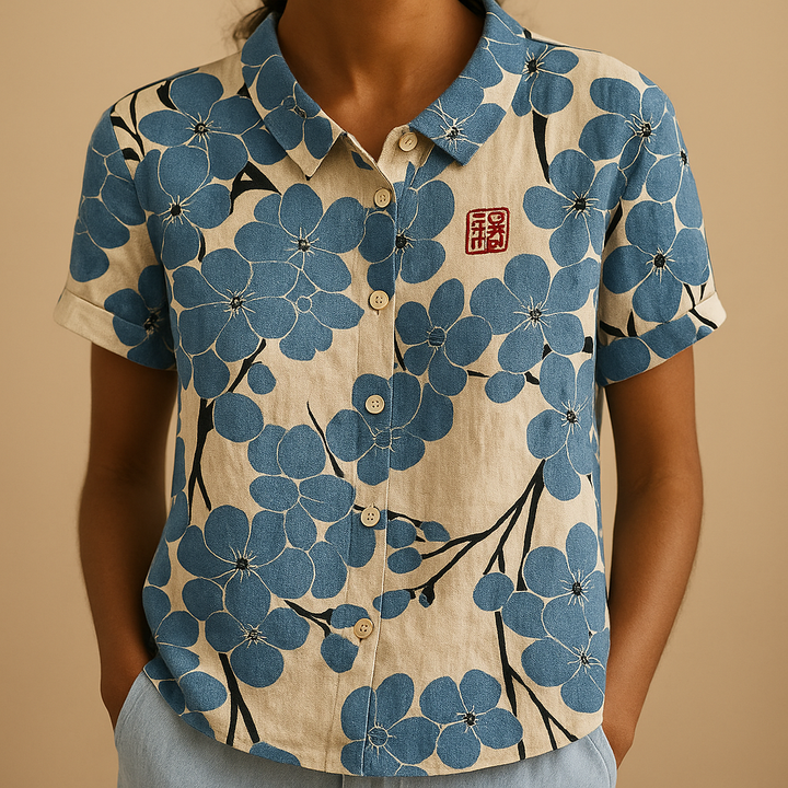 Séraphine™ | Florale Relax Bluse