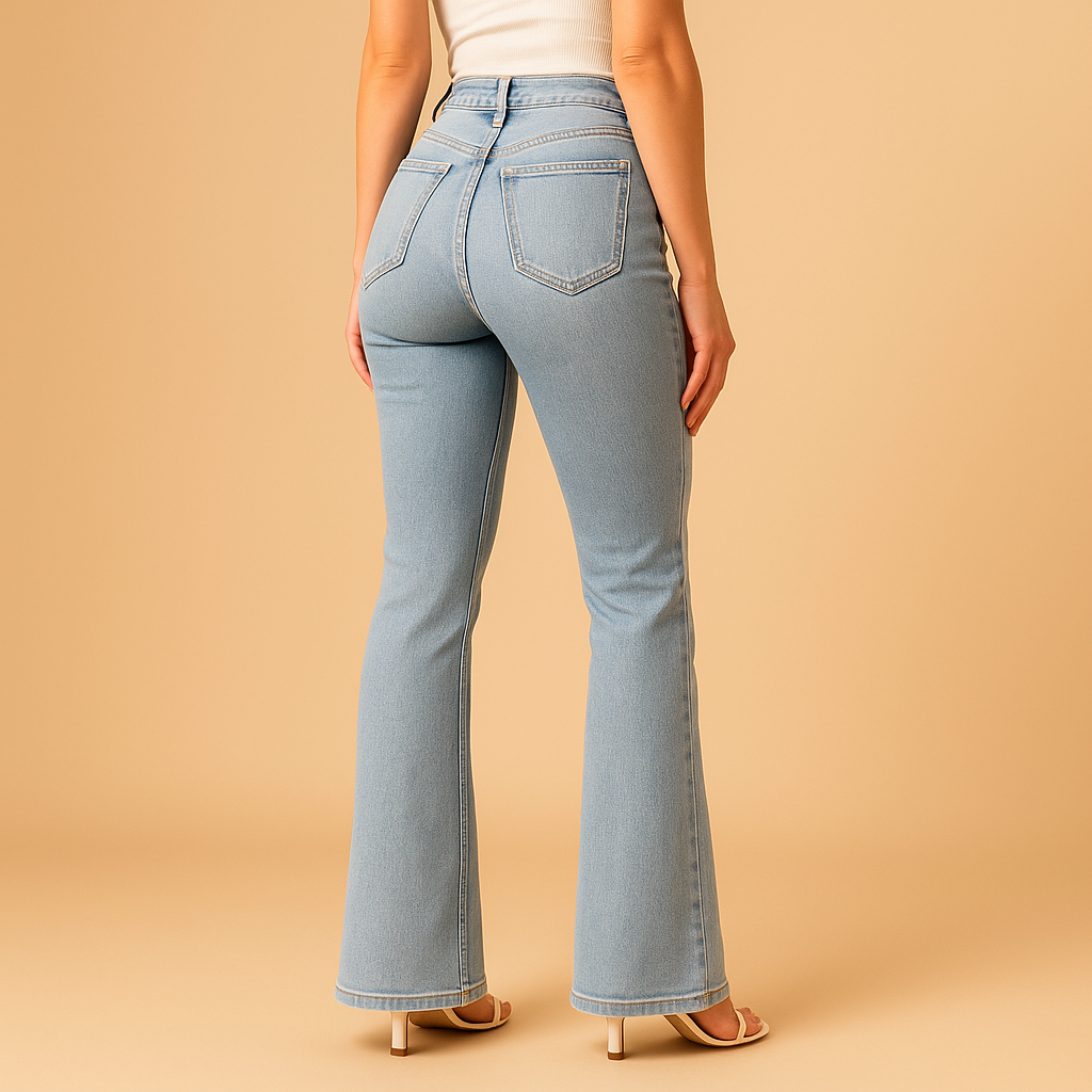 Isabelle™ | Hoch geschnittene Schlagjeans