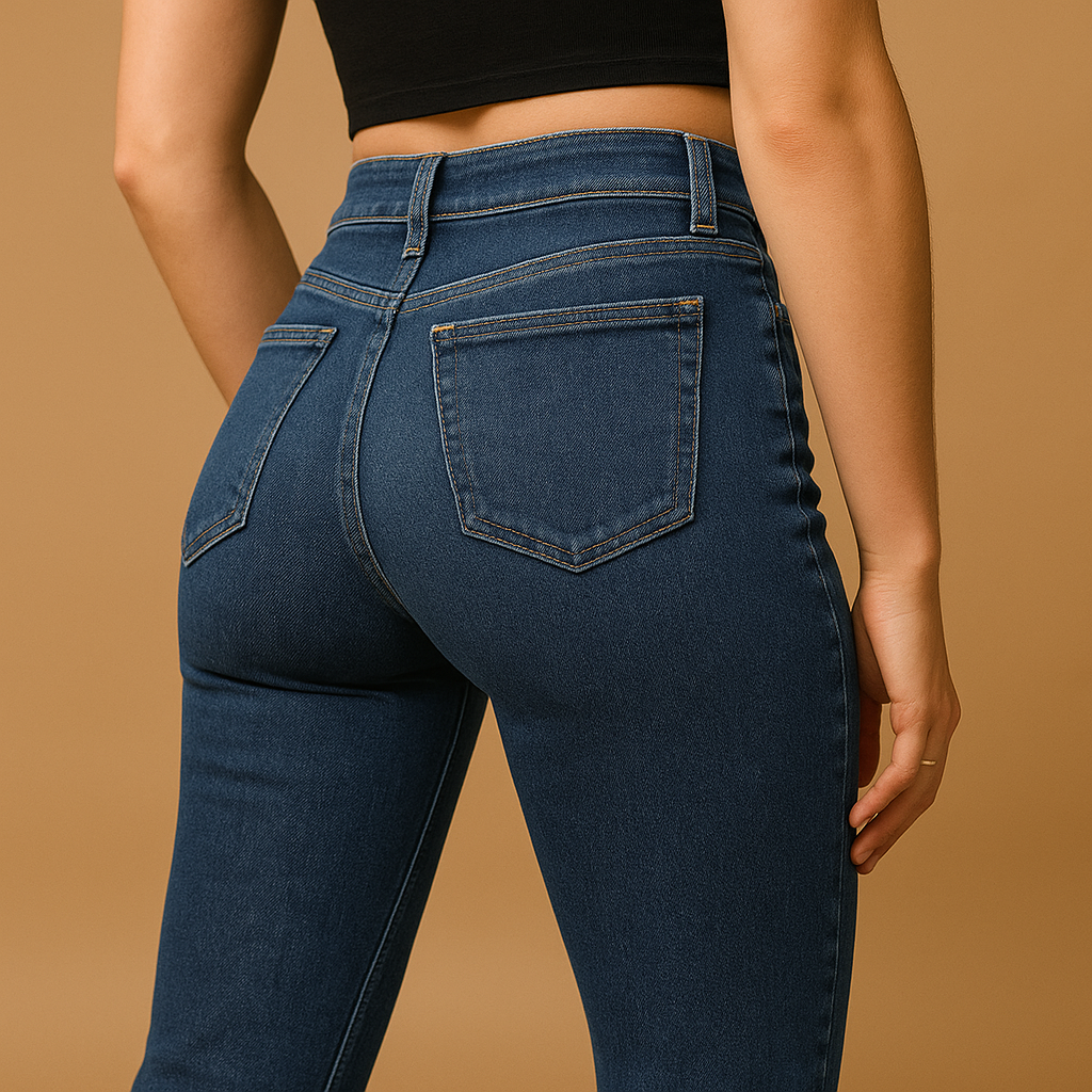 Isabelle™ | Hoch geschnittene Schlagjeans