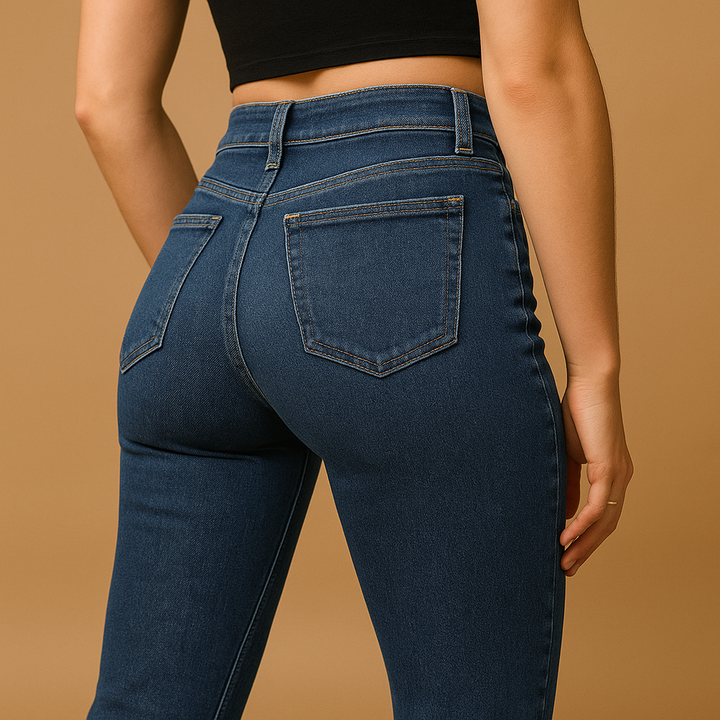 Isabelle™ | Hoch geschnittene Schlagjeans