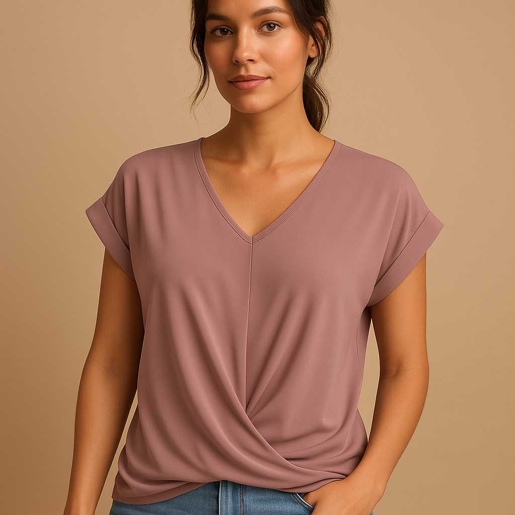 Roseline™ | Bluse mit tailliertem V-Ausschnitt