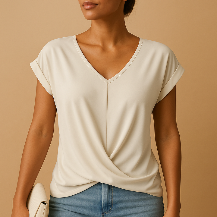 Roseline™ | Bluse mit tailliertem V-Ausschnitt