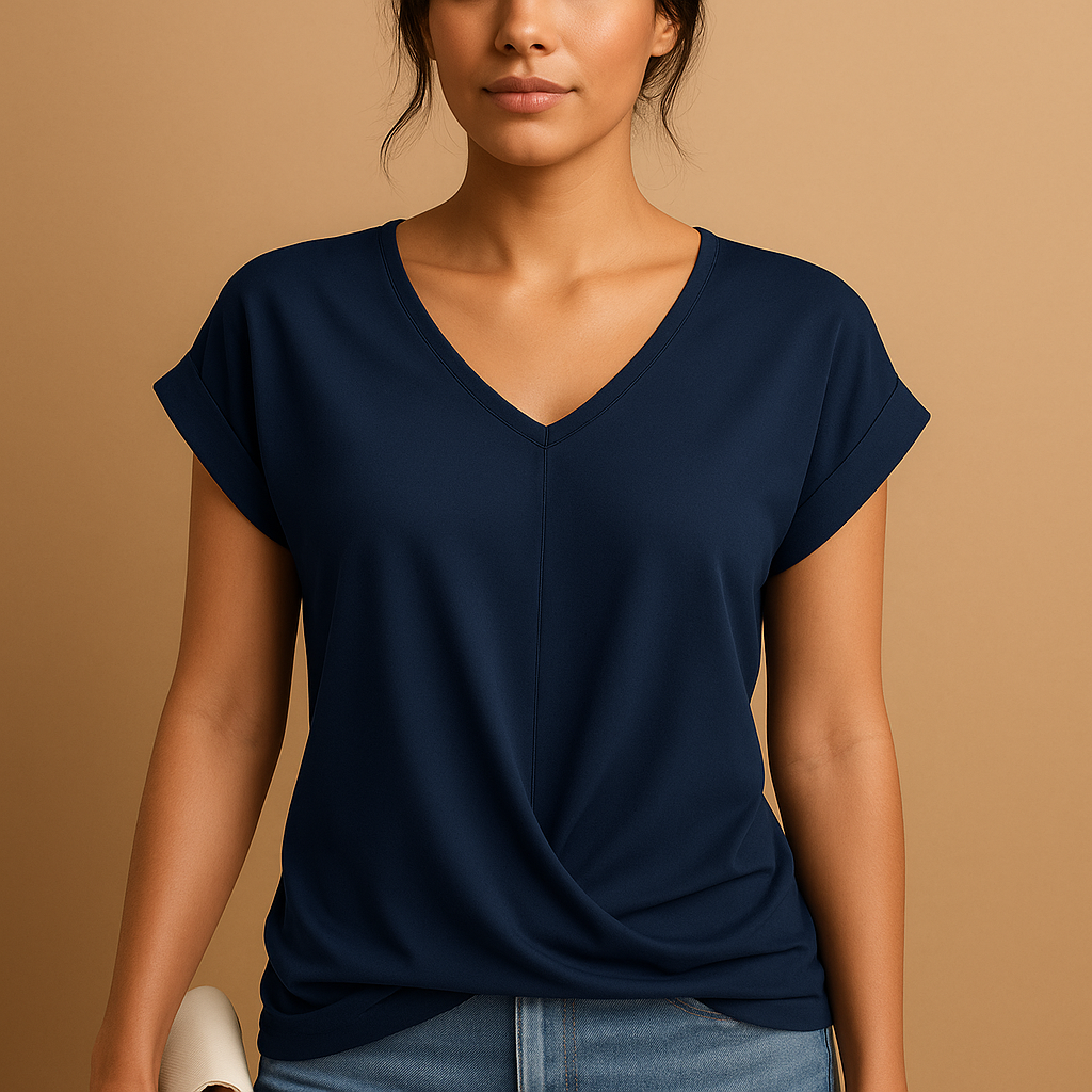Roseline™ | Bluse mit tailliertem V-Ausschnitt